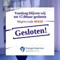 4 februari tot 17:00 gesloten!